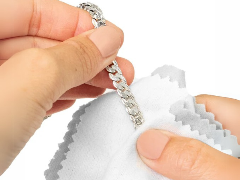 Use a Silver Polishing Cloth