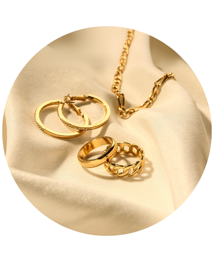 Gold jewelry home